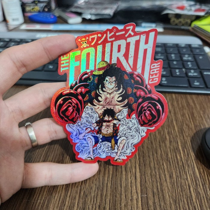 

Sticker Hologram Anime Besar - PSH1433 - One Piece - Luffy Gear 4