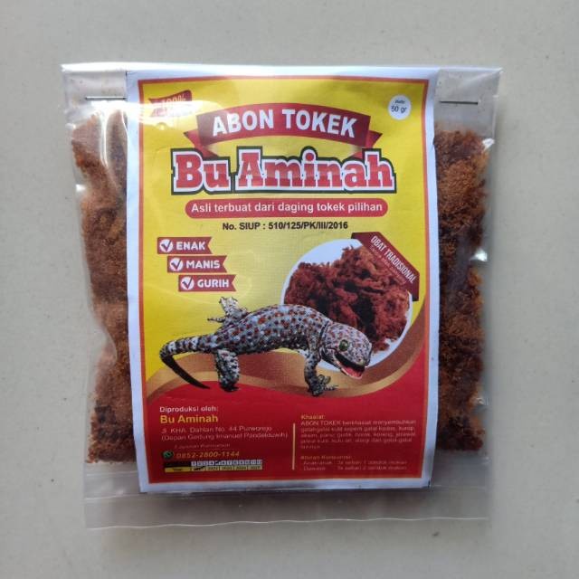 

Abon Tokek Asli 100% Daging Tokek Berkhasiat Mengobati Penyakit Kulit Gatal iritasi Alergi Mengurangi Jerawat