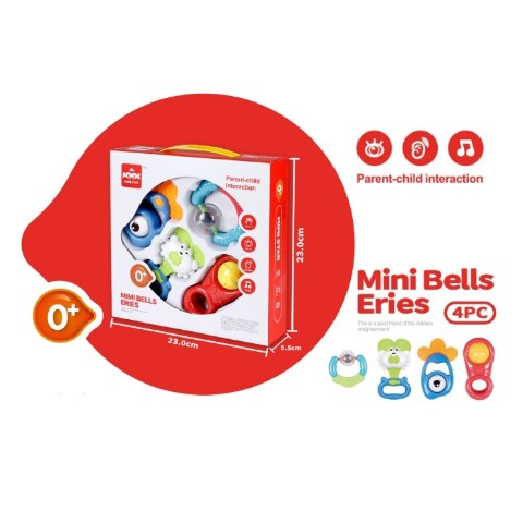 Mainan Anak MIMI BELLS SERIES Keringcingan Anak Hand Bell Musik Anak