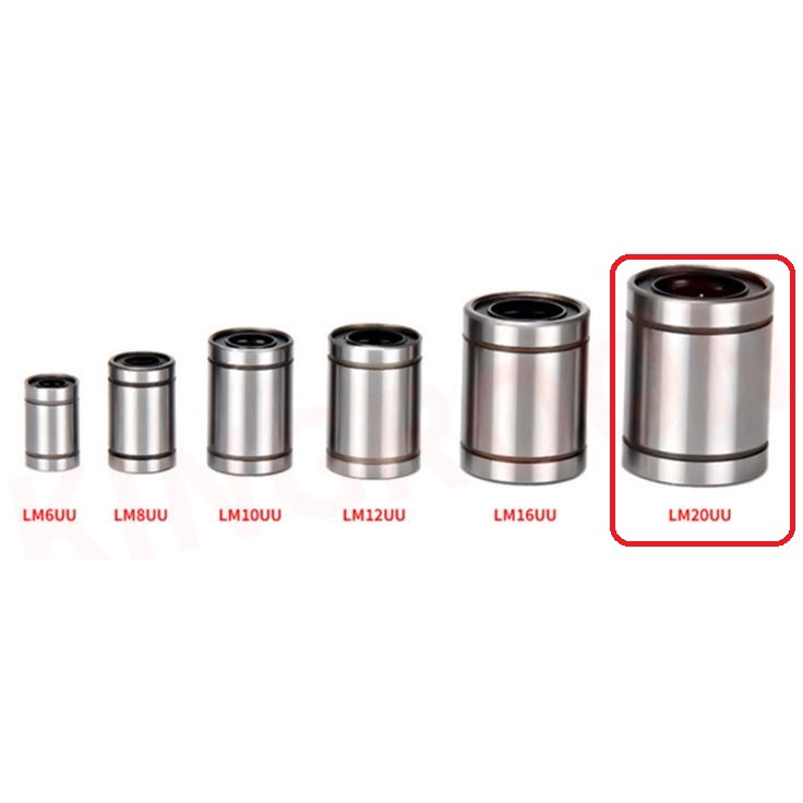 [HAEBOT] LM20UU Linear Motion Bearing Bushing 20mm CNC 3D Printer Mekanik Machine Slider Axis Smooth Rod Besi Klaker