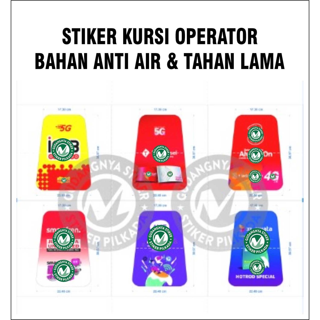 

STIKER VINYL TEMPELAN KURSI PROVIDER (DIJUAL SATUAN)