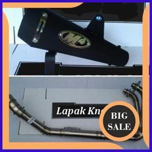 Knalpot M4 New Black Doff Full Set Ninja 300Fi ABS SE, Ninja 250Fi / Karbu, Z250 1M4R23 limited stoc