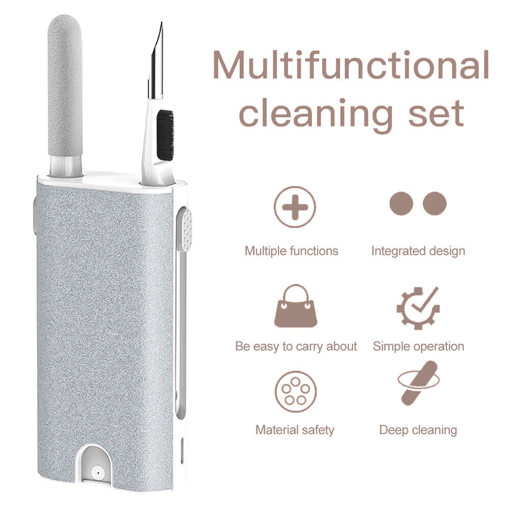 Set 5 in 1 Cleaning Kit Sikat Pembersih Earphone  / Layar Komputer / Hp Multifungsi Portable AH069 - ACS