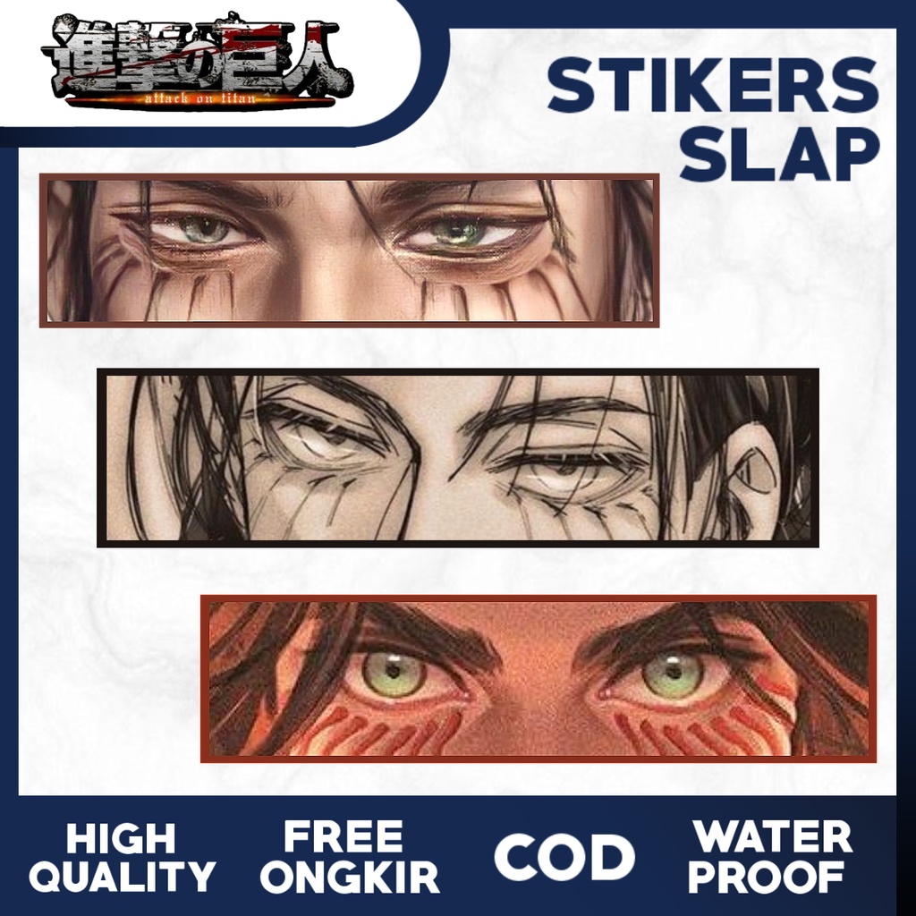 

Stiker Slap Attack On Titan Eren Yeager Stiker Anime Anti Air