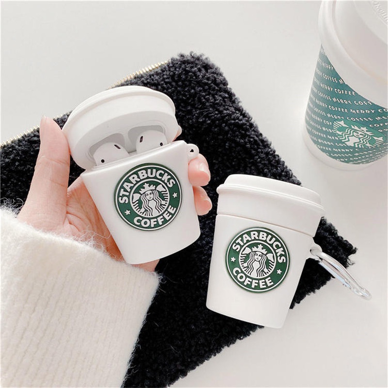 Aksesoris Casing Airpods Airpod Case Gen 1 / 2 Pro Minuman Kopi Coffee Starbucks Lucu Silikon Cute S