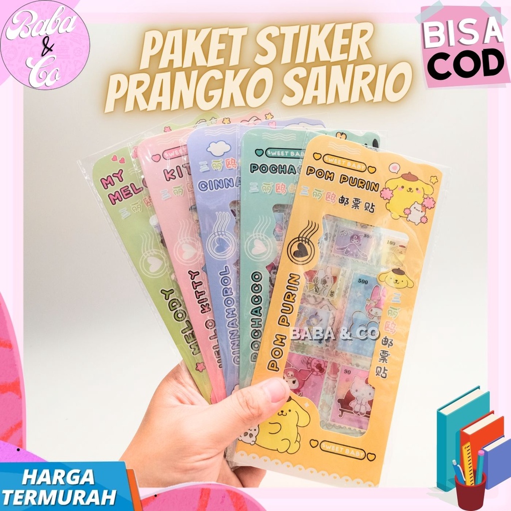 

STIKER PRANGKO SANRIO LUCU UNIK STICKER PRANGKO SANRIO MURAH COD STIKER PURIN KUROMI CINNAMAROLL UNIK MURAH LUCU COD