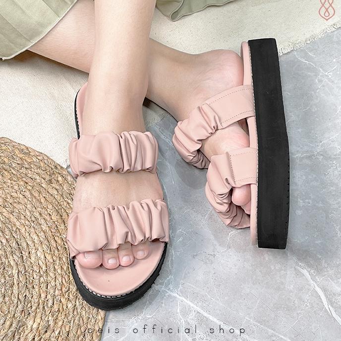 BOOMING SEIS Evelyn Sandal Wanita Flatform Casual