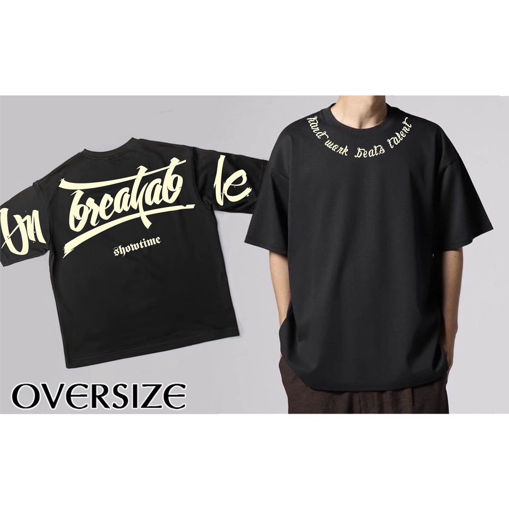 {Oversize}Real Combed Baju Kaos  / OVERSIZE Distro  PRIA &amp; WANITA (UNISEX)