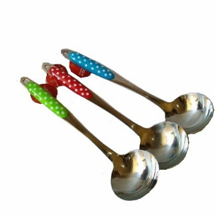 SENDOK SAYUR POLKADOT - SENDOK SUP POLKADOT - CENTONG SAYUR POLKADOT - SENDOK SUP POLKADOT STAINLESS