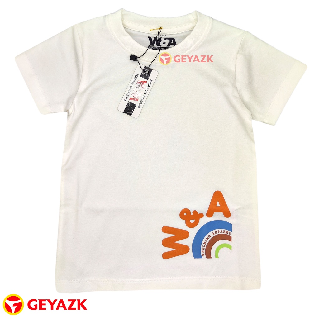 T-Shirt Kaos Anak Laki 1 6 8-13 Tahun Bahan Halus Dan Lembut