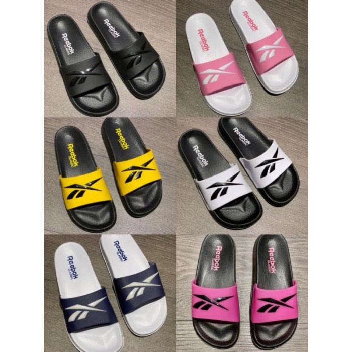 Sandal Cewek Sendal Perempuan Putih On Navy Reebok Pink Hitam Slide Ku