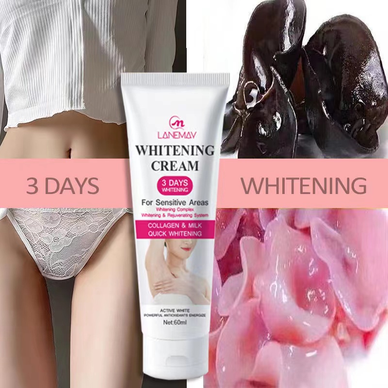 Lanemay Underarm Whitening Cream | Krim Pemutih Ketiak  Tubuh Pemutih Ketiak Dan Selangkangan Pemutih Ketiak Dan Lutut Pemutih Kulit 60ml - Pemutihan Cepat 3 Hari