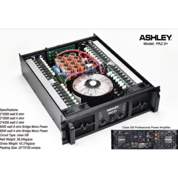 Power Amplifier ASHLEY PA2.0+ PA2.0 PLUS PA 2.0 ORIGINAL