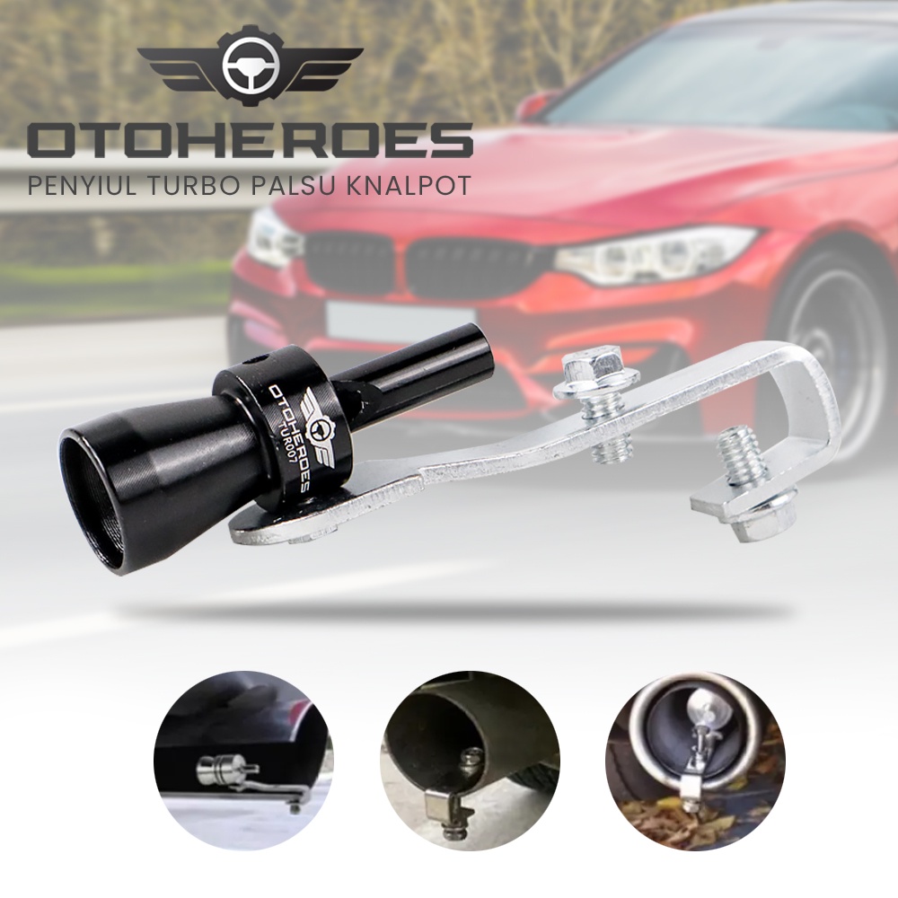 OTOHEROES Penyiul Turbo Palsu Knalpot Mobil Whistler Exhaust Muffler