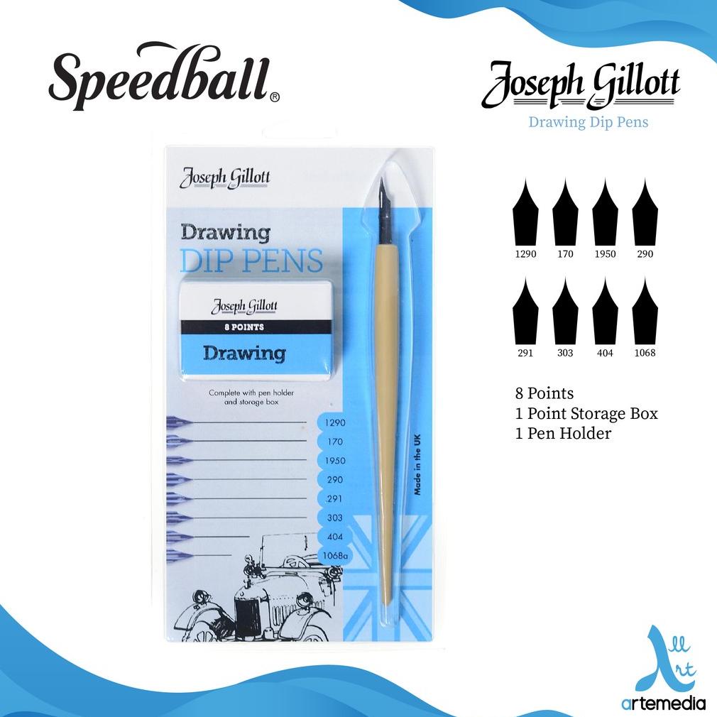 

Pena Kaligrafi Joseph Gillott Calligraphy Drawing Dip Pen Set