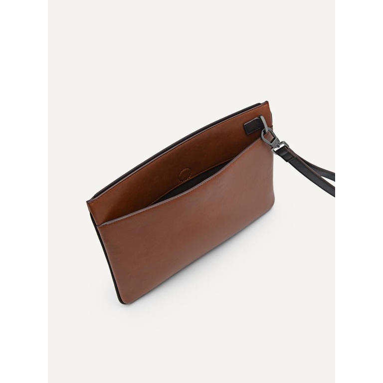 PM010 TAS KECIL PRIA PEDRO CLUTCH BAG ORIGINAL BRANDED ASLI ORI COKLAT BROWN