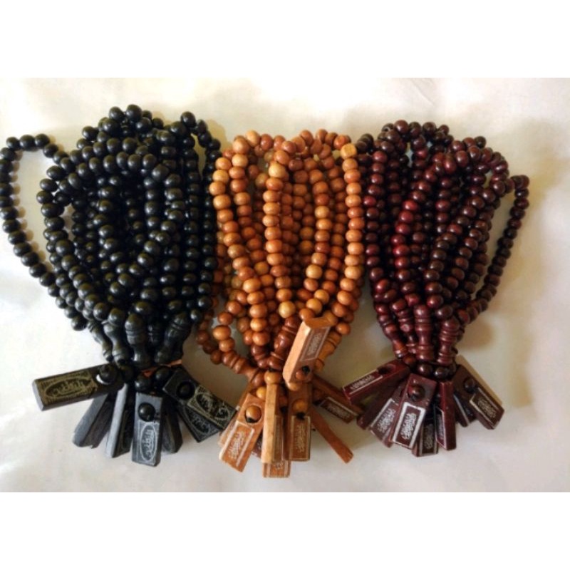 tasbih kayu  33 putir.