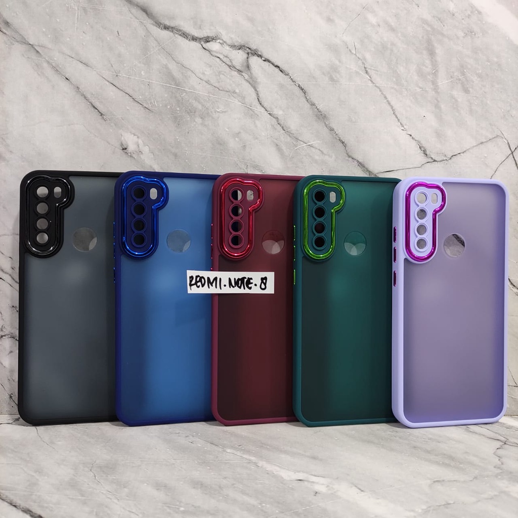 CASE DOVE HYBRID CHROME SOFT CASE FOR REDMI NOTE 9S REDMI NOTE 9 PRO REDMI NOTE 9 REDMI NOTE 8 PRO REDMI NOTE 8 WHITE_CELL