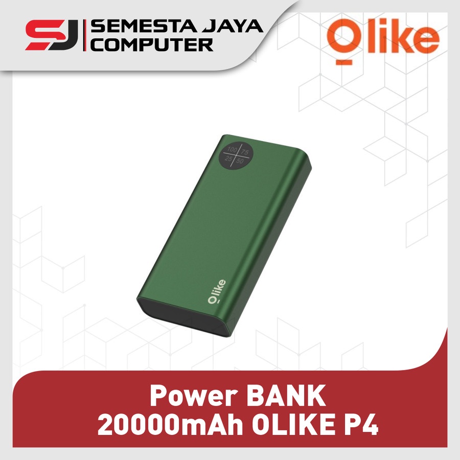 Power BANK 20000mAh OLIKE P4 Dual Input &amp; Output LED Indikator Display