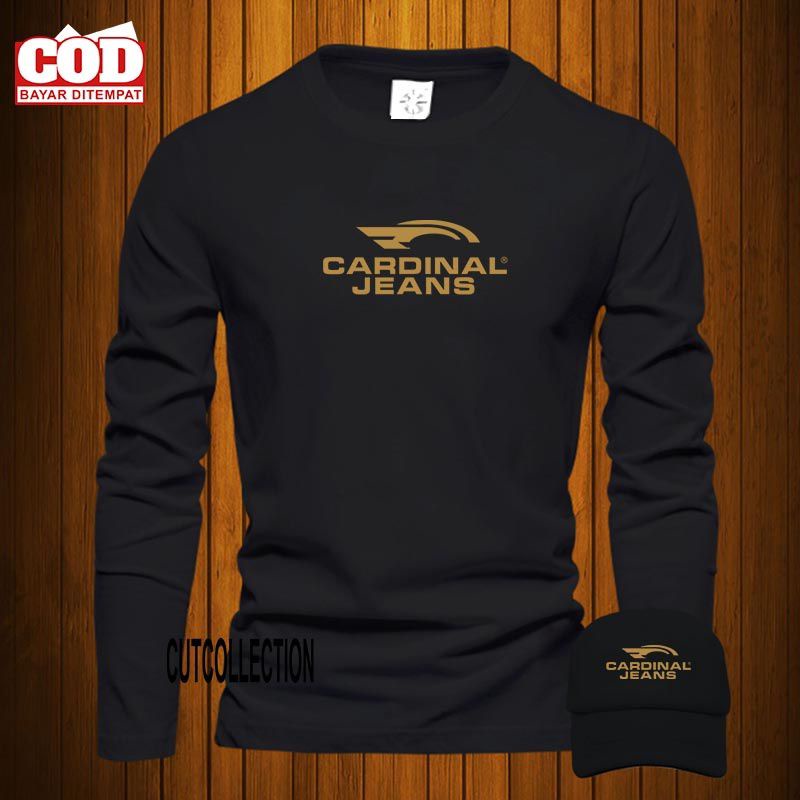 KAOS TSHIRT DISTRO LENGAN PANJANG LOGO CARDINAL
