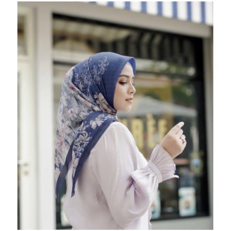 malaya navy buttonscarves PL