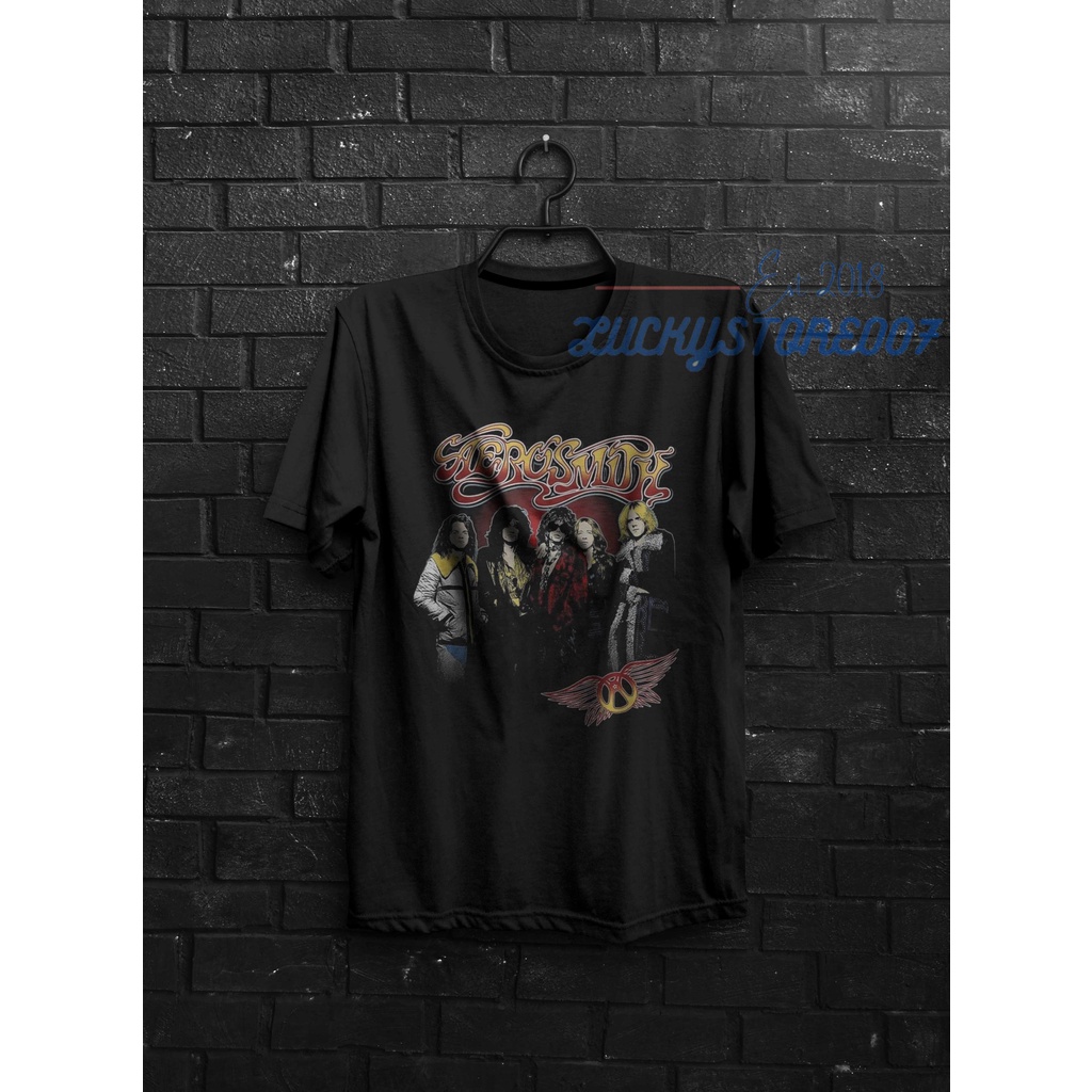 Kaos Distro AEROSMITH FULL PRINT | KAOS PREMIUM HIGH QUALITY | KAOS BAND METAL | KAOS BAND ROCK | KA