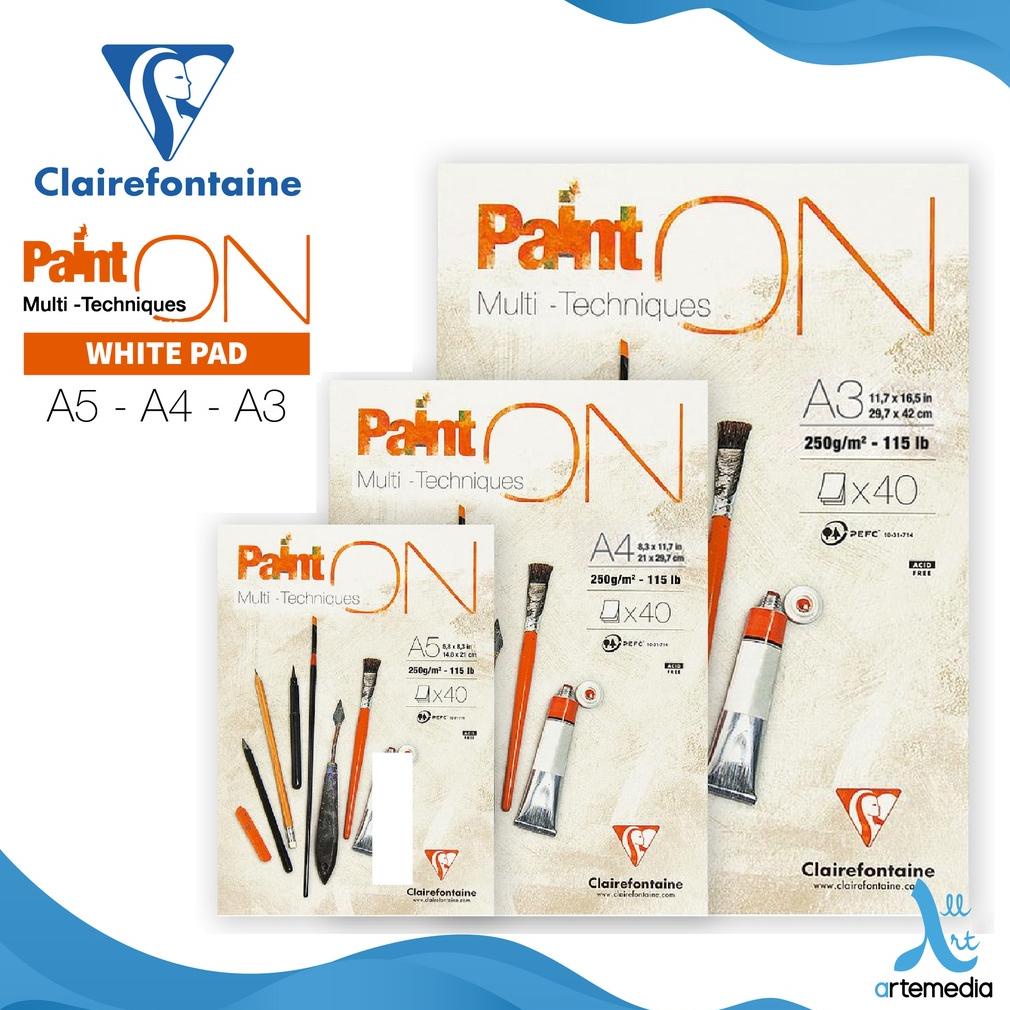 

Clairefontaine Paint On White Multi Technique Sketch Pad Sketchbook Kertas Gambar