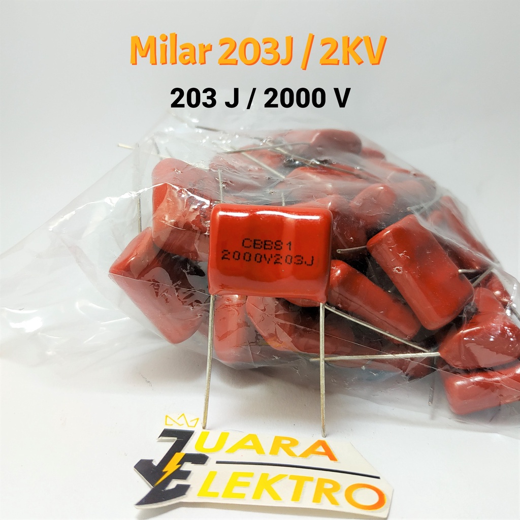 Capasitor Milar 203J / 2KV | Kapasitor Milar 203 J / 2000 Volt