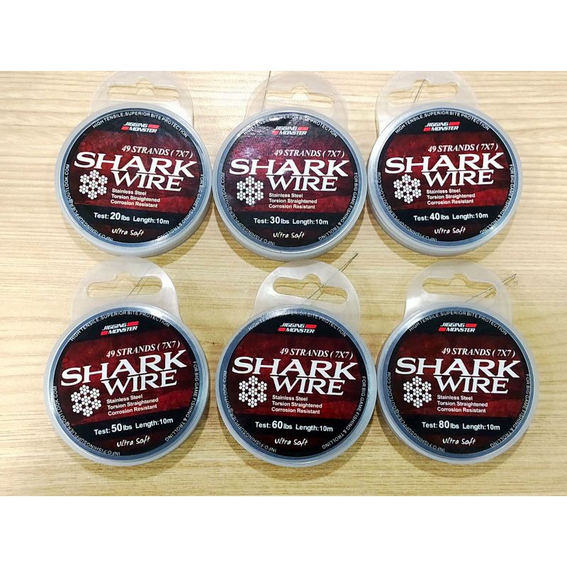 SENAR PANCING NEKLIN SHARK WIRE 7x7 10m / KAWAT PANCING BAWAL
