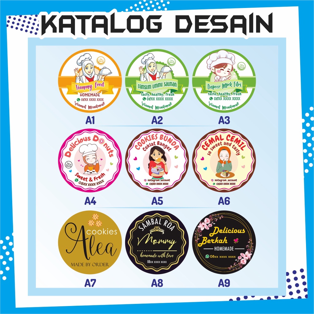 

Stiker Sticker Label Kemasan Makanan Minuman (Vinnyl)