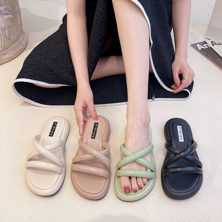 RD 052 SANDAL  BAN 3 SILANG SANDAL WANITA TERBARU