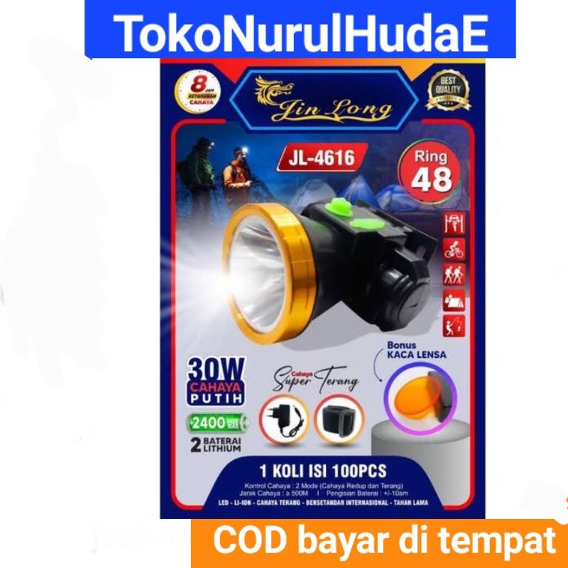 senter kepala jin long headlamp murah