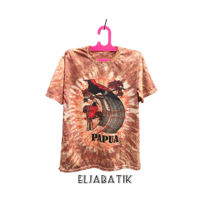 KAOS TIEDYE OVAL KHAS PAPUA/KAOS DEWASA MURAH/KAOS ETHNIC M-XXL