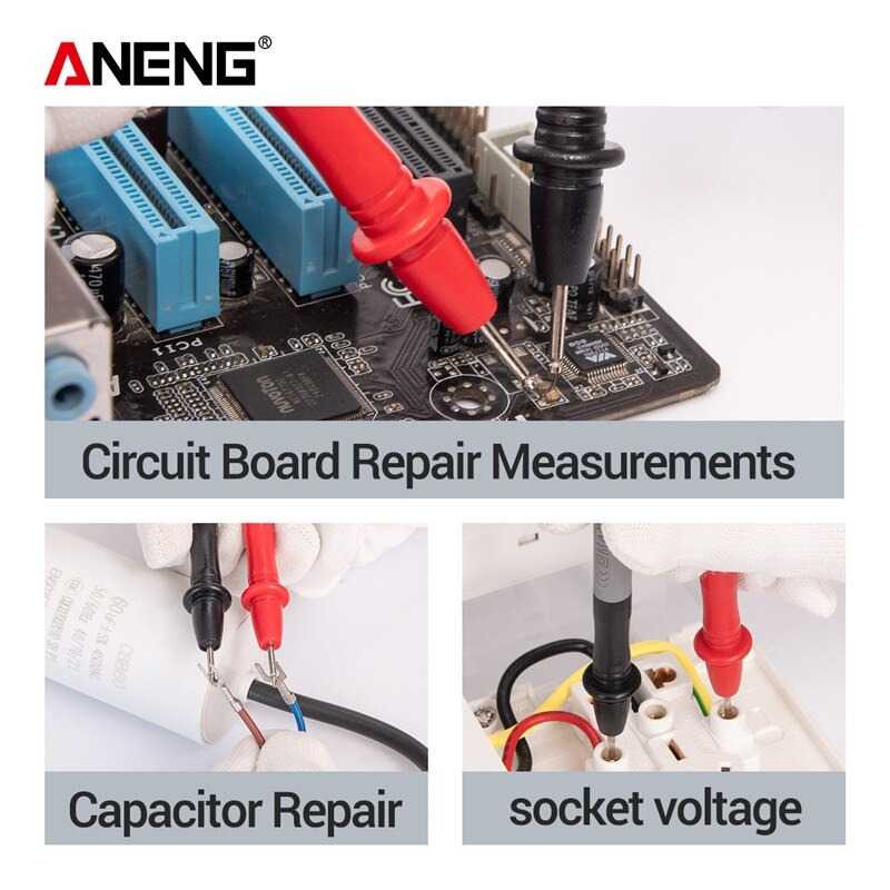 (BISA COD) FTIHSHP ANENG Kabel Multimeter Test Pen Test Lead Universal Socket 10A 1000V - PT1035