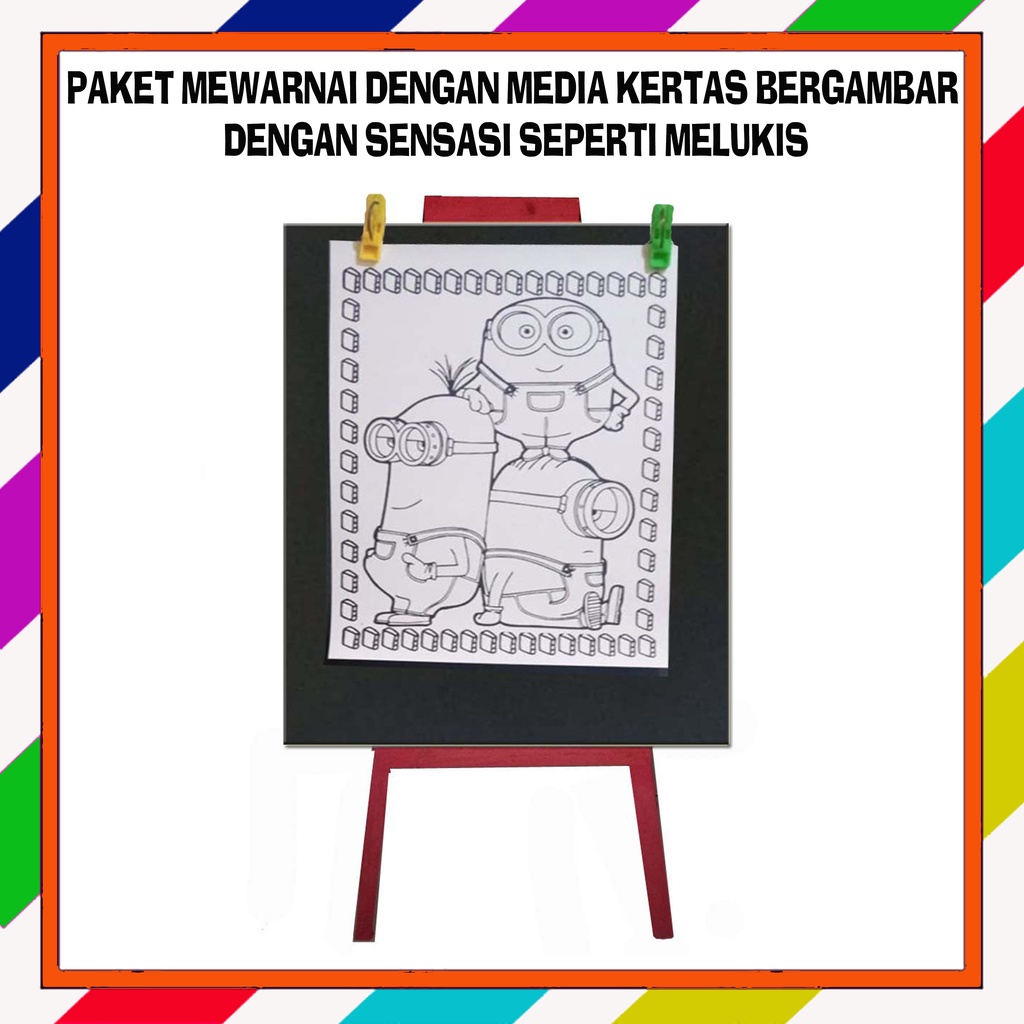 

Mainan Edukasi mewarnai Kanvas kertas sketsa bergambar