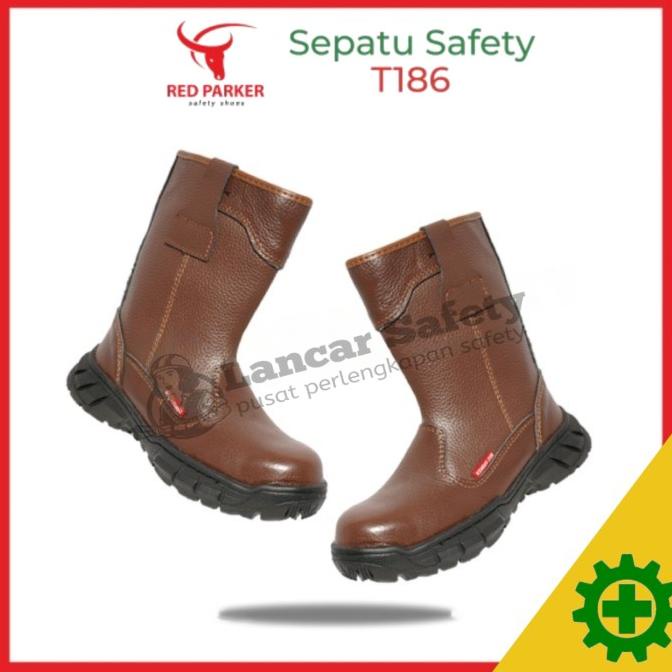 Sepatu Safety Red Parker T-186 Original - Safety Shoes Red Parker T-18