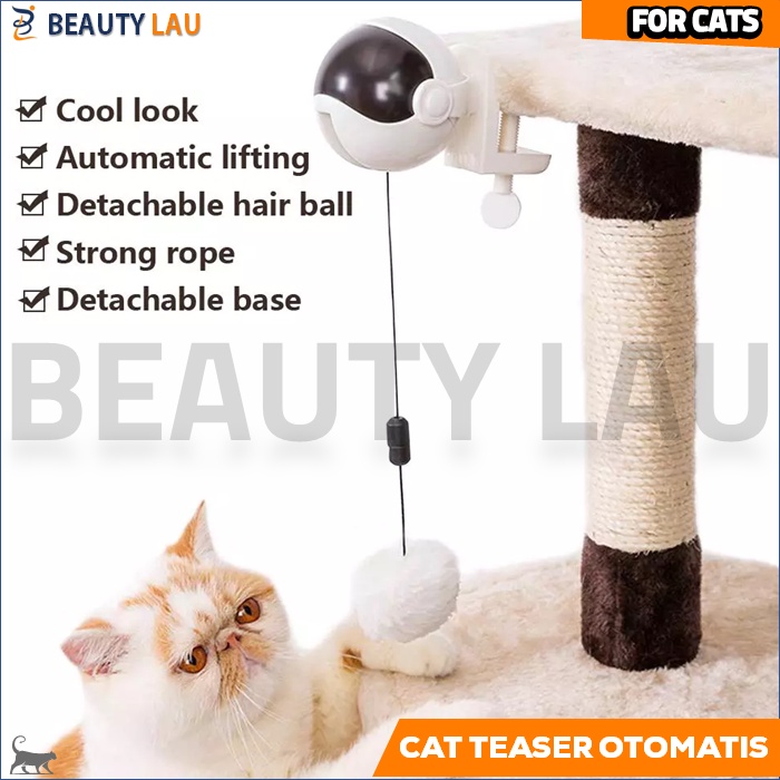 CAT TEASER OTOMATIS BERGERAK CAT TOYS MAINAN KUCING INTERAKTIF ANTI MALES DI RUMAH