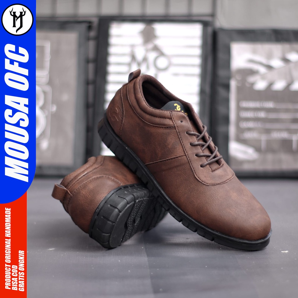 Sepatu Kasual Formal Pria Sepatu Sneakers Kulit Syntetic Casual New Trend Mousa Wtfing