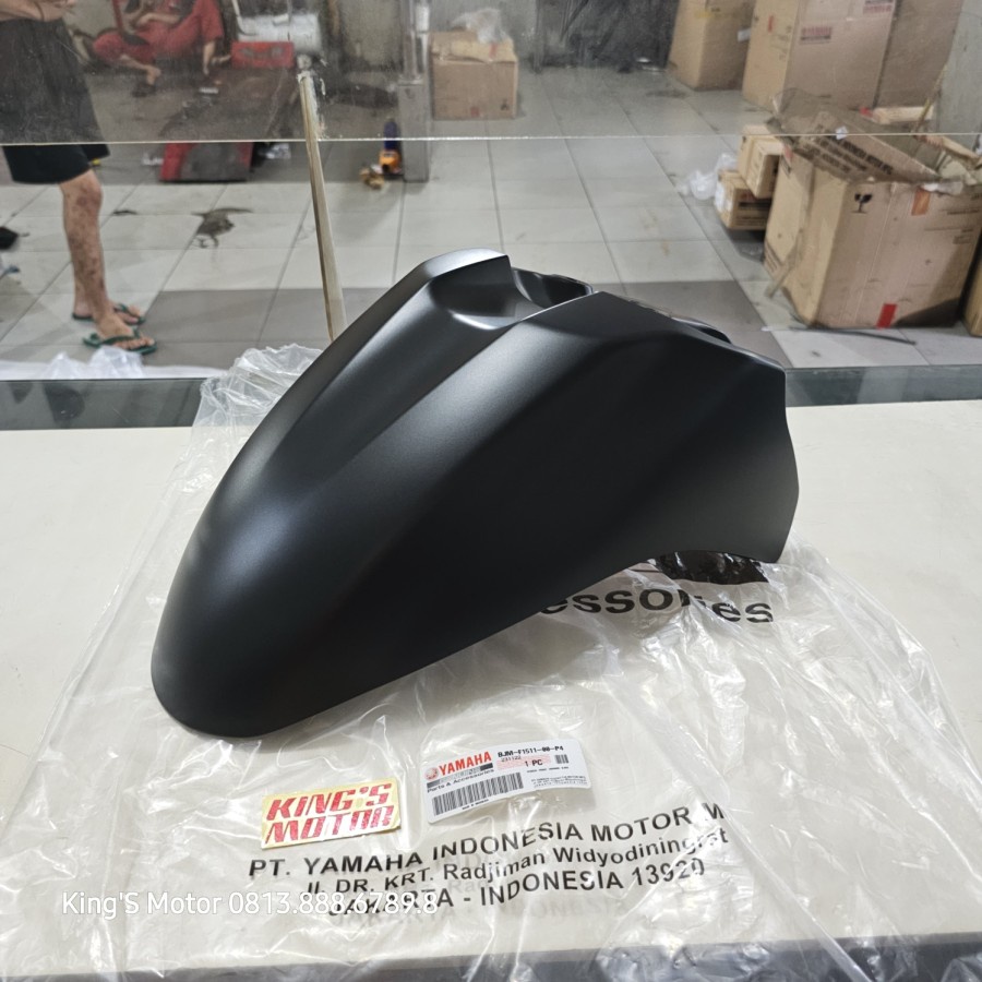 SPAKBOR DEPAN GRAND FILANO HITAM DOFF BLACK BJM F1511 P4 ASLI YAMAHA