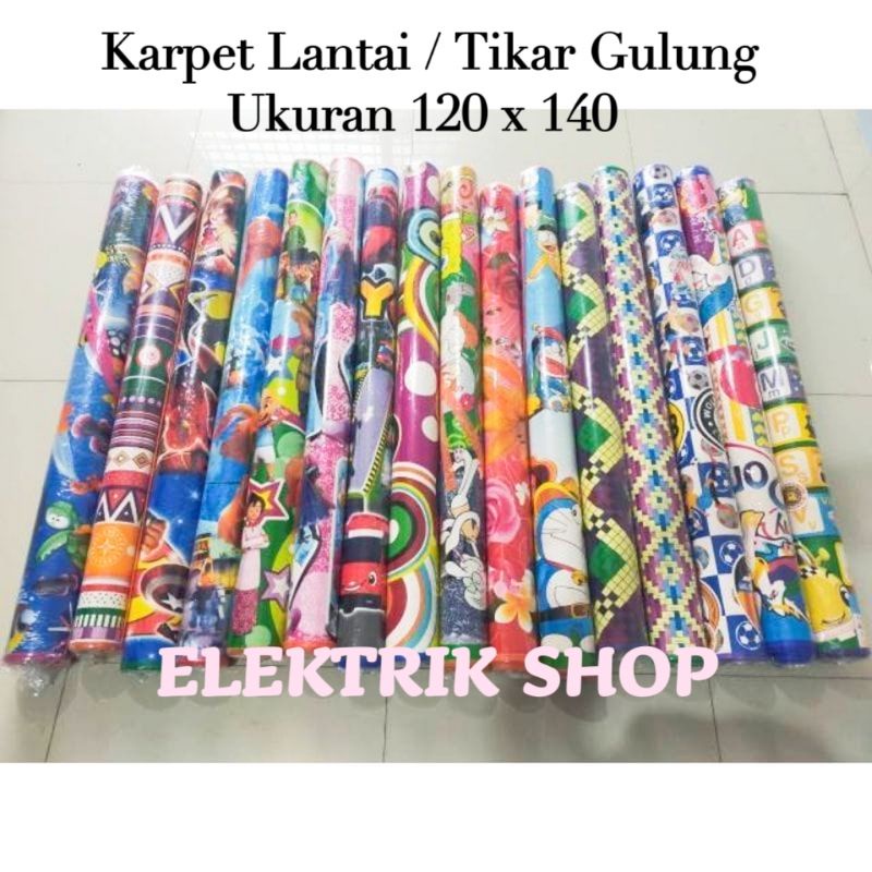 KARPET LANTAI SPON / TIKAR GULUNG MURAH UKURAN 120 X 140