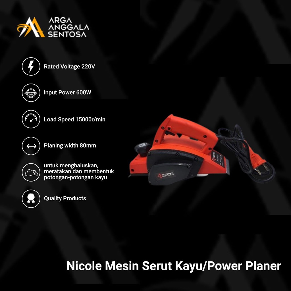 Nicole Mesin Serut Kayu / Power Planer