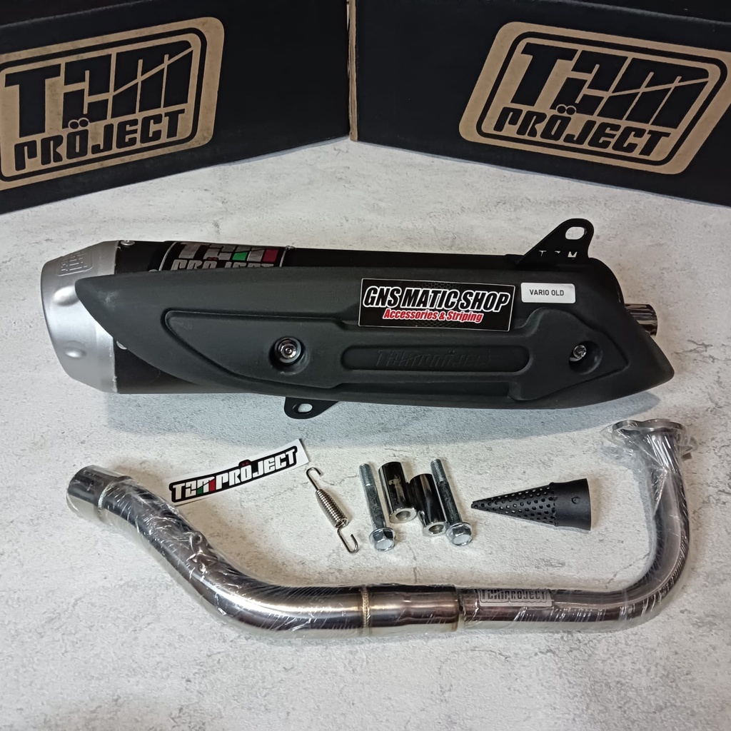 KNALPOT TZM RACING PROJECT VARIO 125/150 LED OLD / KNALPOT RACING TZM VARIO 125 150 LED OLD