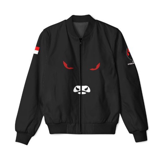 Jaket PDIP /Jaket Bomber PDIP Partai Pdi Perjuangan Custom Keren