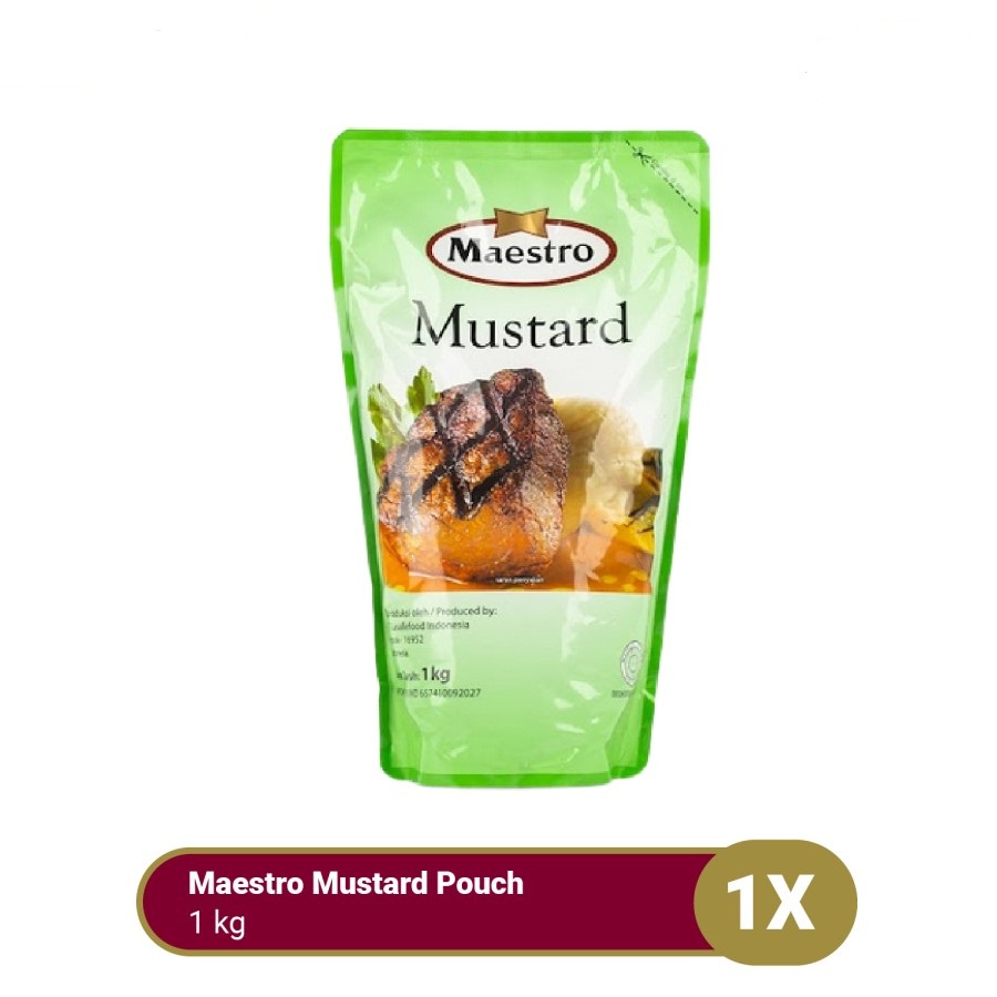 SAUS MUSTARD MAESTRO 1KG POUCH