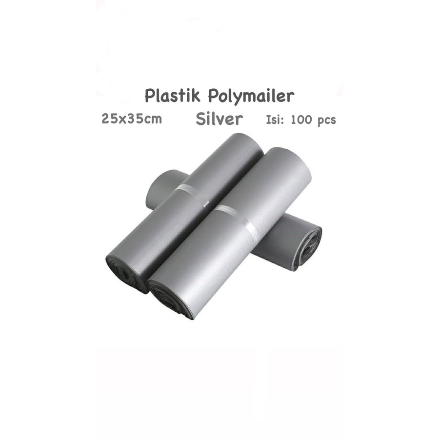 

PLASTIK POLYMAILER 25x35cm (Isi 100pcs) Silver