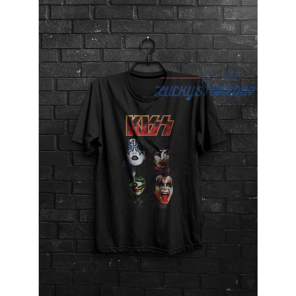 Kaos Distro KISS 01 FULL PRINT | KAOS PREMIUM HIGH QUALITY | KAOS BAND METAL | KAOS BAND ROCK | KAOS