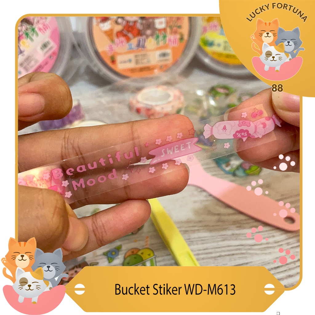 

[Luckyfortuna88] Bucket Sticker Wd-M613 Bucket selotip lucu murah Selotip lucu murah perlengkapan kantor lucu murah perlengkapan sekolah stiker lucu murah selotip lucu murah