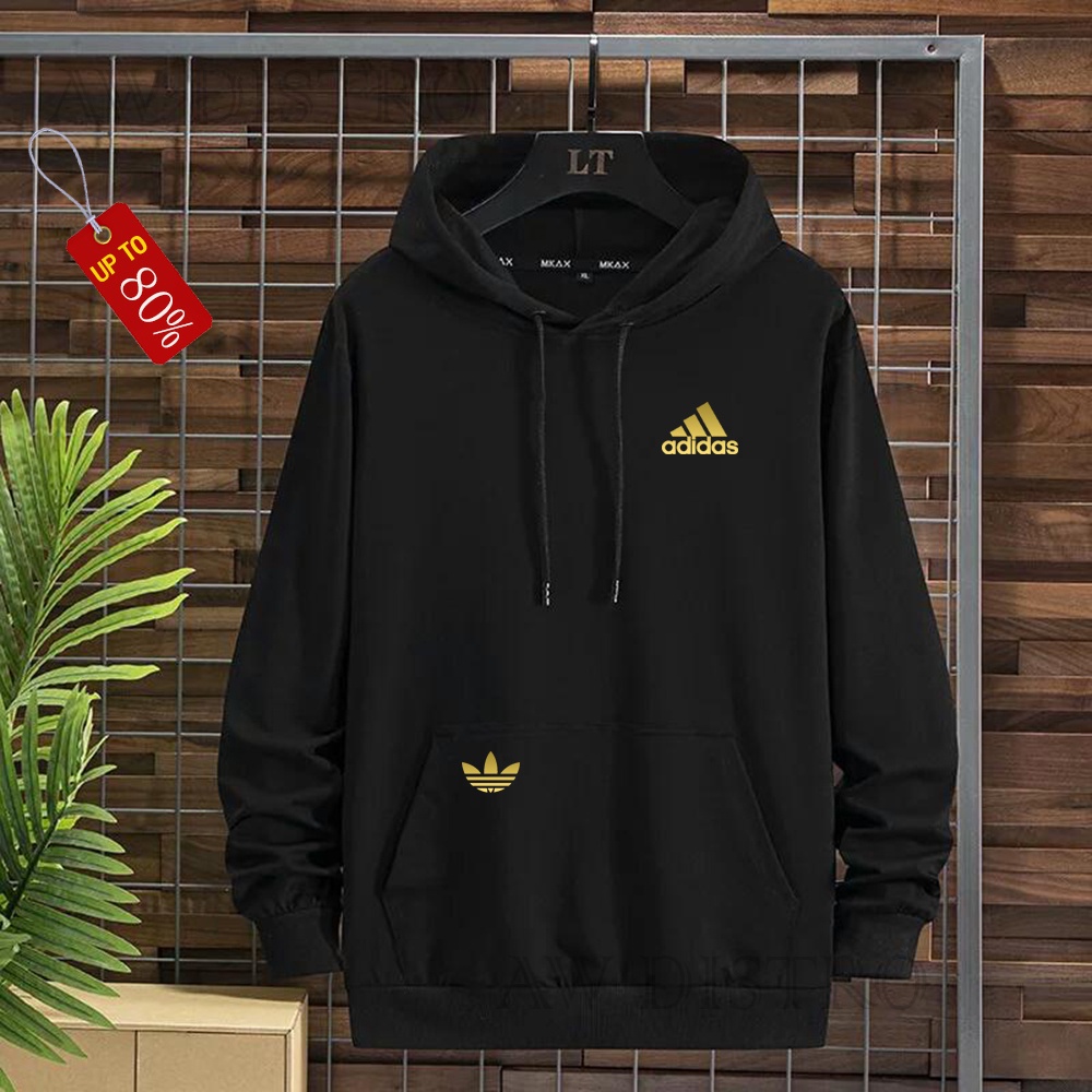 COD Promo Termurah Sweater Hoodie Modern A.B ADS Text Gold  Premium Quality