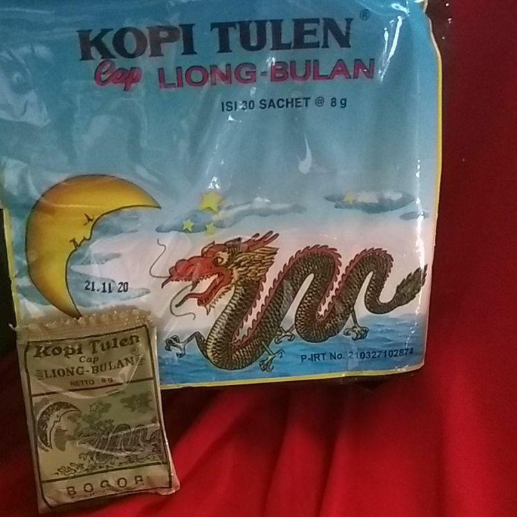 

✔️Splash⚡ kopi tulen cap LIONG BULAN MINI 8 gr isi 30 bks (tanpa gula ). exp. 180523 (LM)