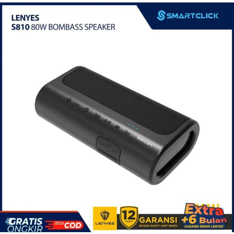 Bluetooth Speaker Portable LENYES S810 Wireless HIFI Stereo Original